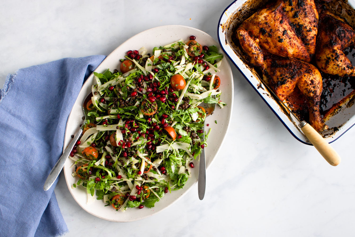 Weekend Roast Chicken and Lentil Salad | The Doctor's Kitchen