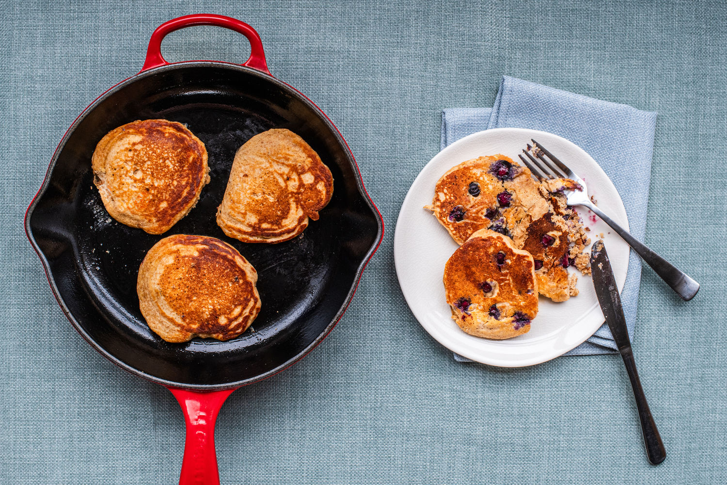 Wholewheat Blueberry Protein Pancakes | The Doctor's Kitchen